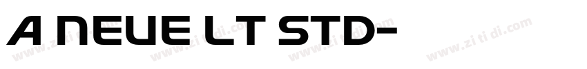 a Neue LT Std字体转换